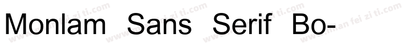 Monlam Sans Serif Bo字体转换
